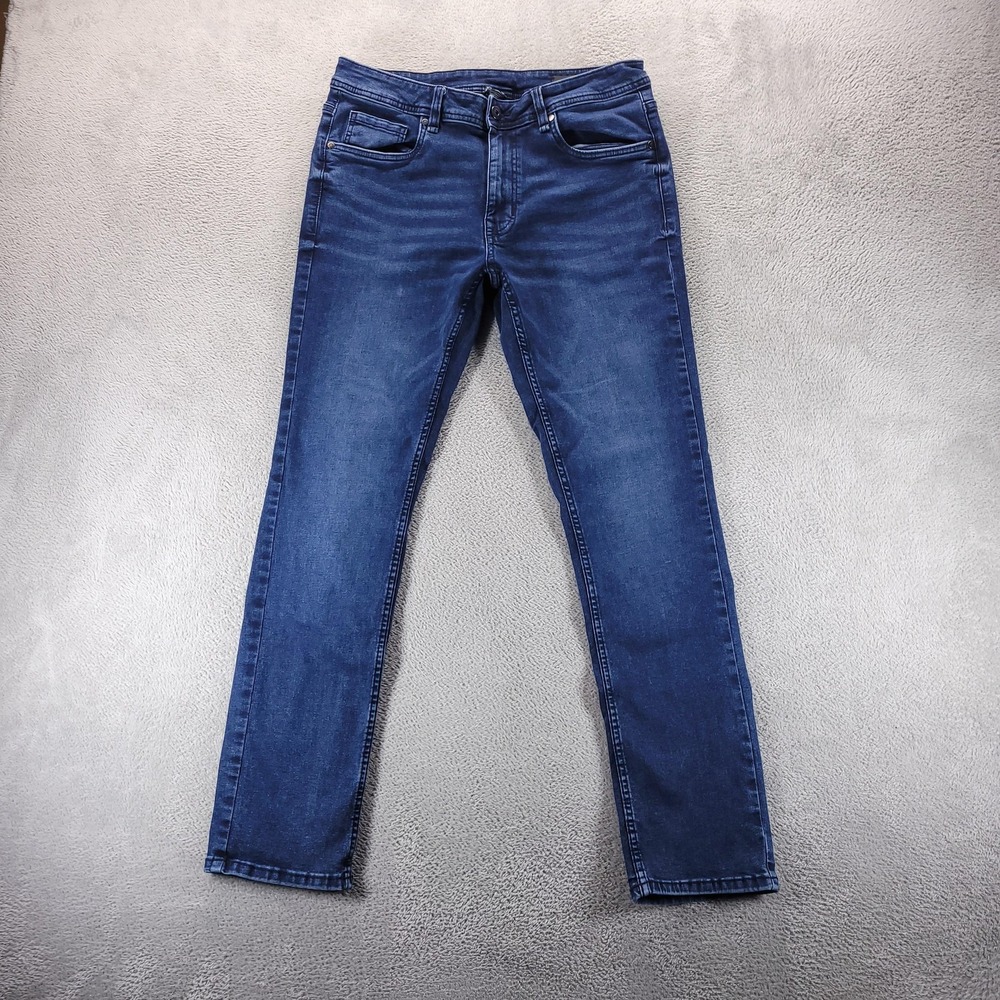 The Perfect Jean Tpj Jeans Mens 33x32 Blue Slim Fit Tapered Dark Wash